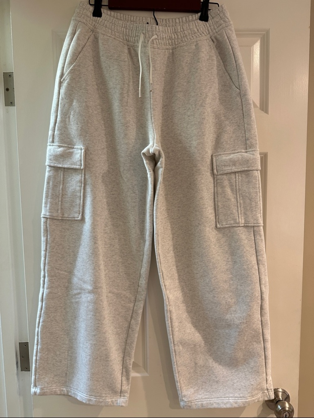 Athleta Cargo Sweatpants - Light Gray